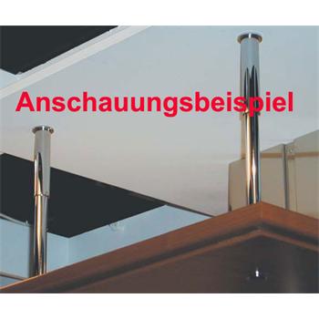 Baldachinabhängung L 500 mm edelstahl Optik Decke min 150 mm / max 500