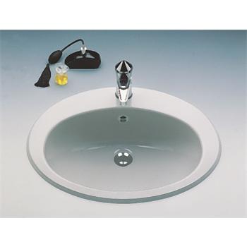 Emaille Einbauwaschbecken SCHWARZ mit Hahnloch ab 60 cm Unterschrank